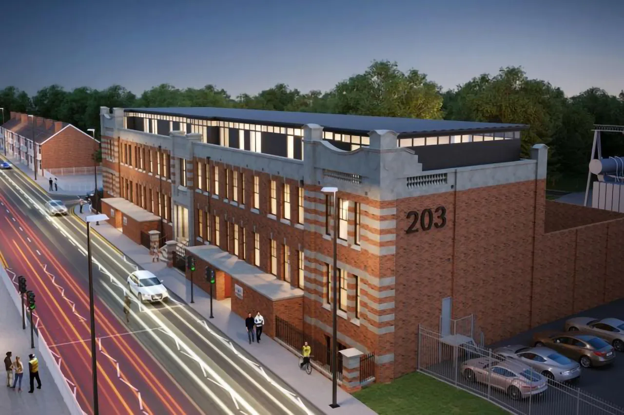 A multi-storey commercial development on a city street